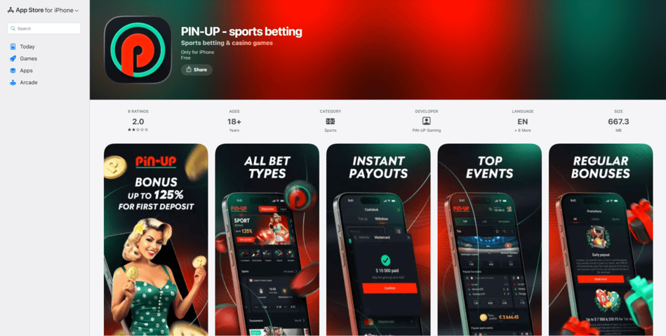 Скачати Пін Ап казино на iPhone та iPad через мобільну версію сайту або зручний ярлик для швидкого запуску на iOS